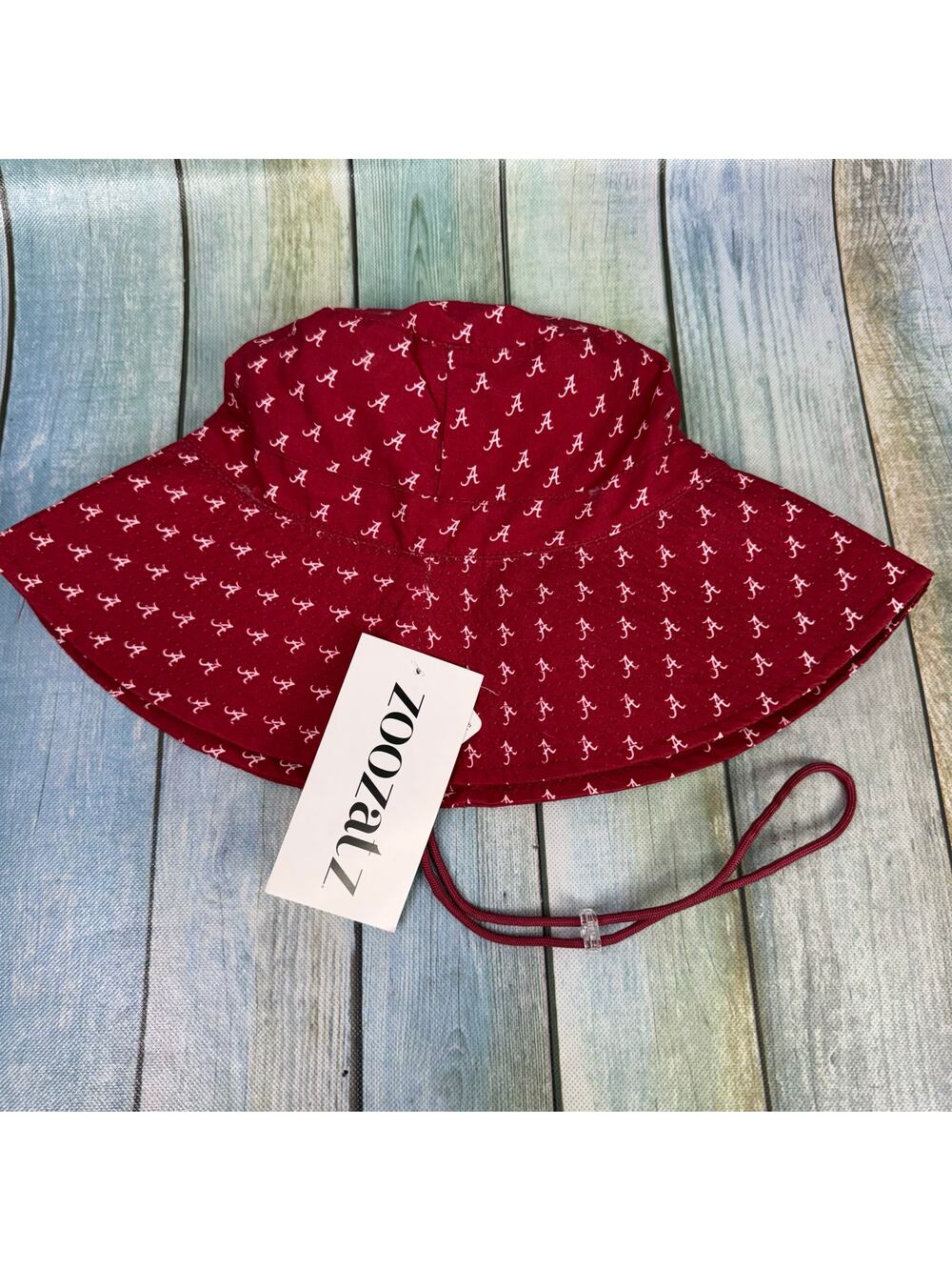 Alabama Crimson Tide Bucket Hat NEW Red White Boonie Chin Strap Unisex Zoozatz